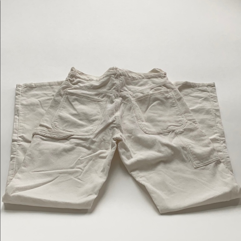 John galt white corduroy carpenter pants